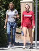 Miley-Cyrus-Leggy-in-Red-Shorts-9