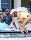 Rihanna-in-Yellow-Swimsuit-1