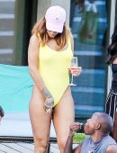 Rihanna-in-Yellow-Swimsuit-15