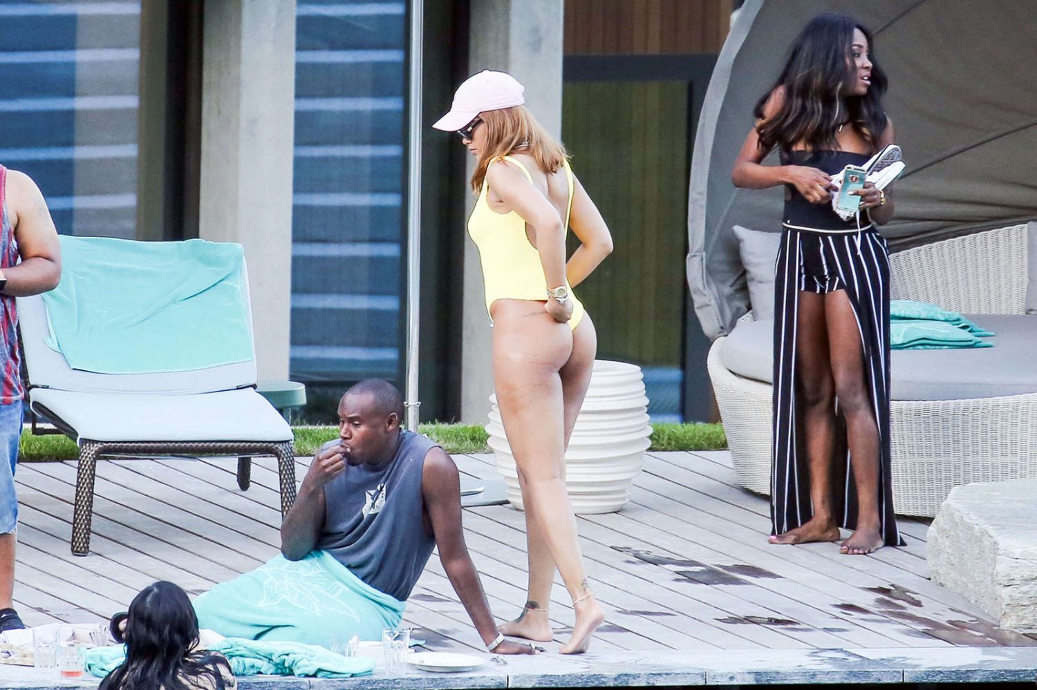 Rihanna-in-Yellow-Swimsuit-3