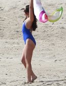Lea-Michele-in-Blue-Swimsuit-2