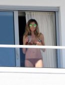 Heidi-Klum-in-Bikini-on-a-Hotel-Balcony-in-Miami-1