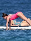 Lea-Michele-in-Pink-Swimsuit-11