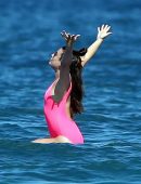 Lea-Michele-in-Pink-Swimsuit-18
