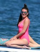 Lea-Michele-in-Pink-Swimsuit-3
