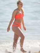 Sabine-Lisicki-in-Orange-Bikini-11