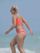 Sabine-Lisicki-in-Orange-Bikini-4