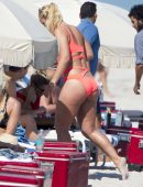 Sabine-Lisicki-in-Orange-Bikini-8