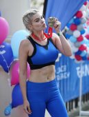 Ashley James at the London Marathon