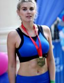 Ashley James at the London Marathon