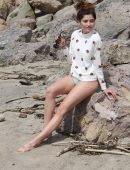 Blanca Blanco for a Photoshoot at the Beach in Malibu
