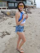 Blanca Blanco for a Photoshoot at the Beach in Malibu
