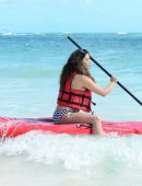 Casey Batchelor in Bikini at Beach on Vacation in the Dominican Republic