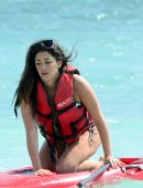 Casey Batchelor in Bikini at Beach on Vacation in the Dominican Republic