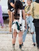 Demi Lovato Shooting a Music Video for her Song "No Promises" in LA