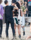 Demi Lovato Shooting a Music Video for her Song "No Promises" in LA