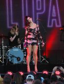 Dua Lipa Performing Onstage at ‘Jimmy Kimmel Live’ in Los Angeles