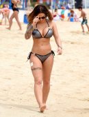 Gemma Massey in Bikini at a Beach in Dubai