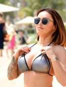 Gemma Massey in Bikini at a Beach in Dubai