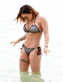 Gemma Massey in Bikini at a Beach in Dubai