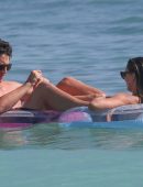 Keleigh Sperry in Bikini with Miles Teller at a Beach in Hawaii