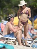 Keleigh Sperry in Bikini with Miles Teller at a Beach in Hawaii