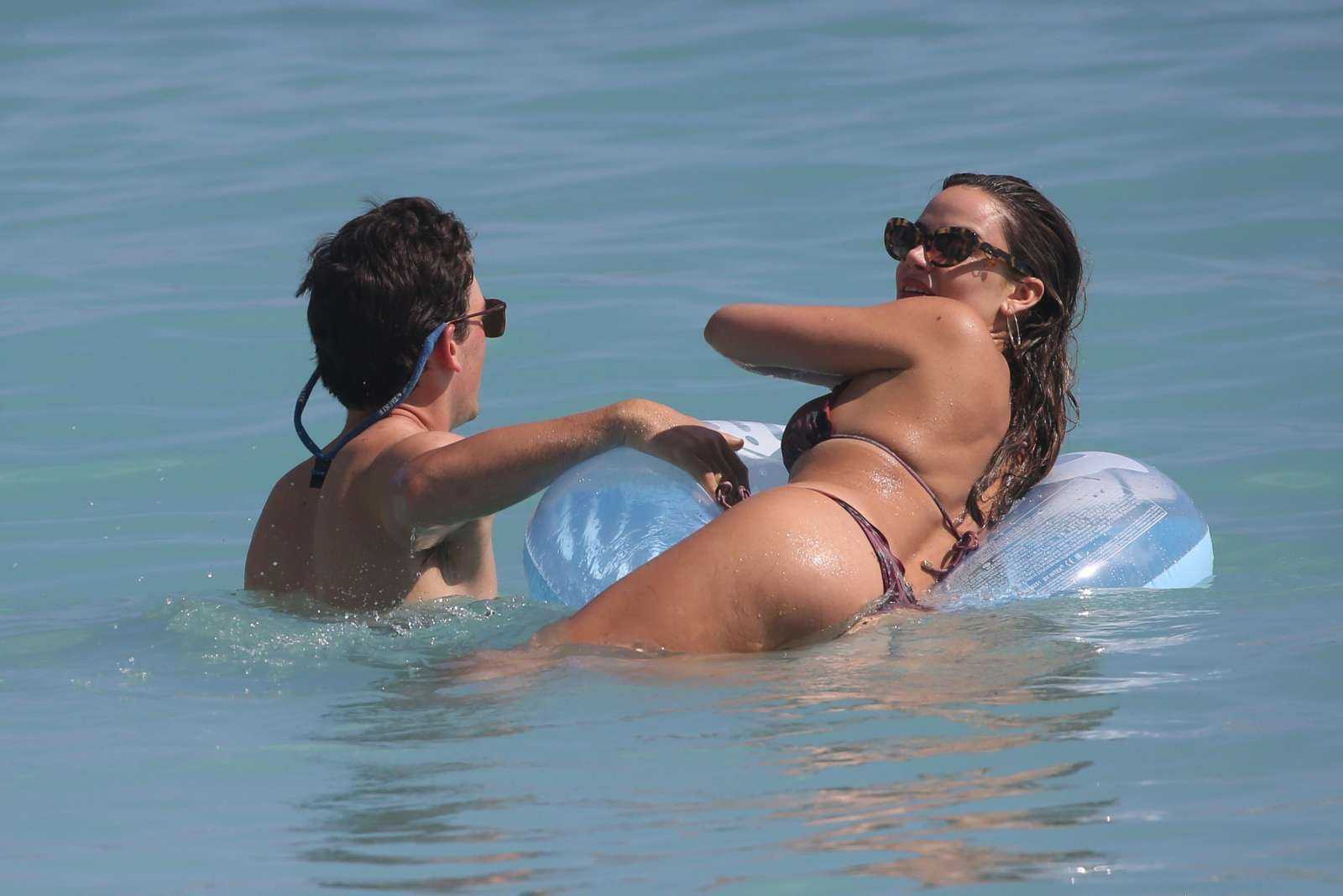 Keleigh Sperry in Bikini with Miles Teller at a Beach in Hawaii