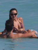 Keleigh Sperry in Bikini with Miles Teller at a Beach in Hawaii