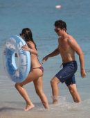 Keleigh Sperry in Bikini with Miles Teller at a Beach in Hawaii
