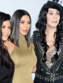 Kim Kardashian and Kourtney Kardashian at the Premiere of Film 'The Promise' in Los Angeles
