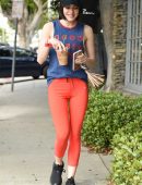 Lucy Hale Going to Gym for a Workout in Los Angeles