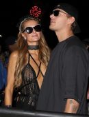 Paris Hilton – Braless See-Through Candids at Coachella