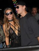 Paris Hilton – Braless See-Through Candids at Coachella