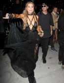 Paris Hilton – Braless See-Through Candids at Coachella