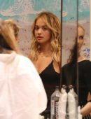 Rita Ora Getting her Hair Done at a Salon in Beverly Hills
