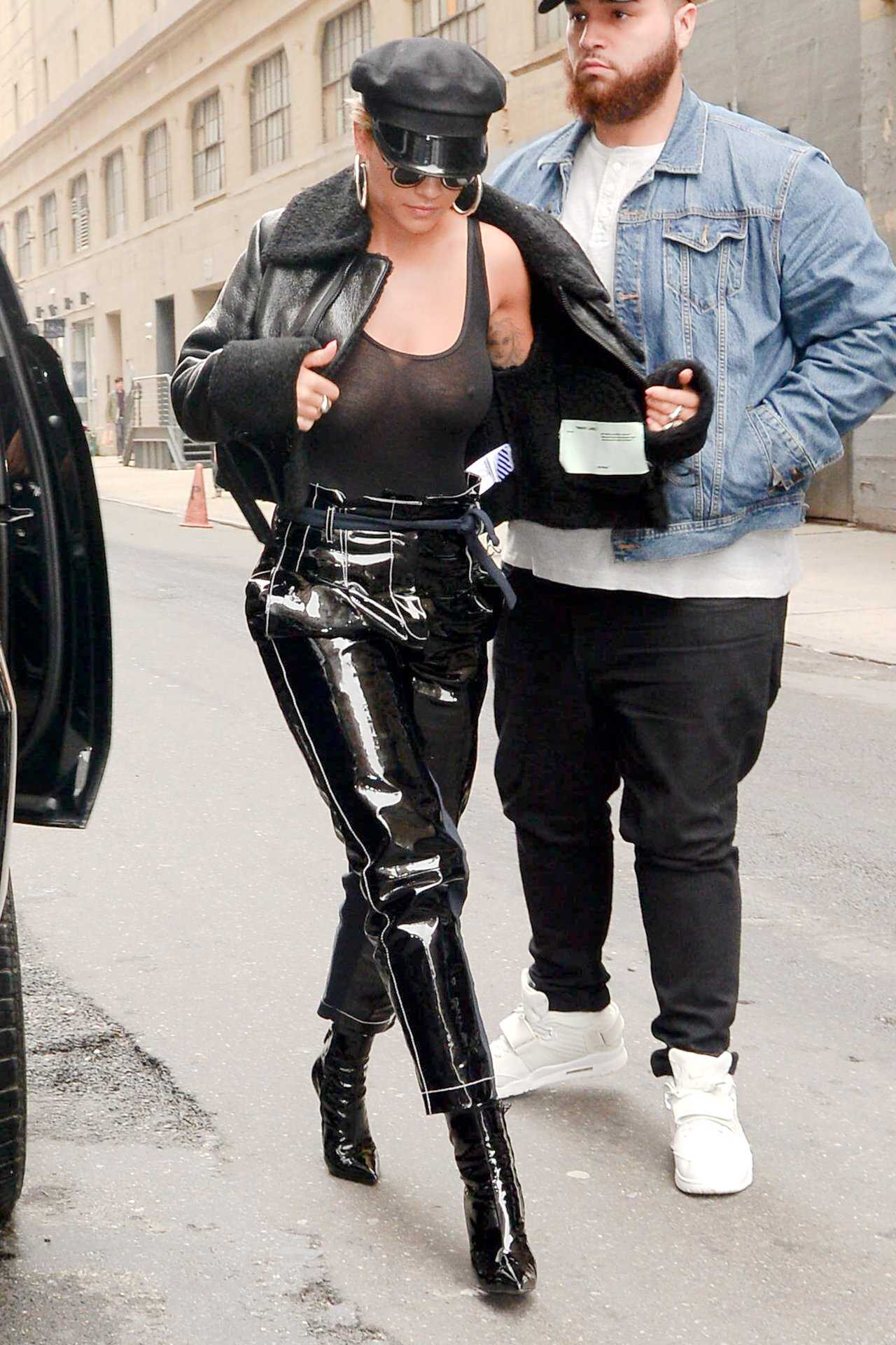 Rita-Ora-Braless-See-Through-NY-10