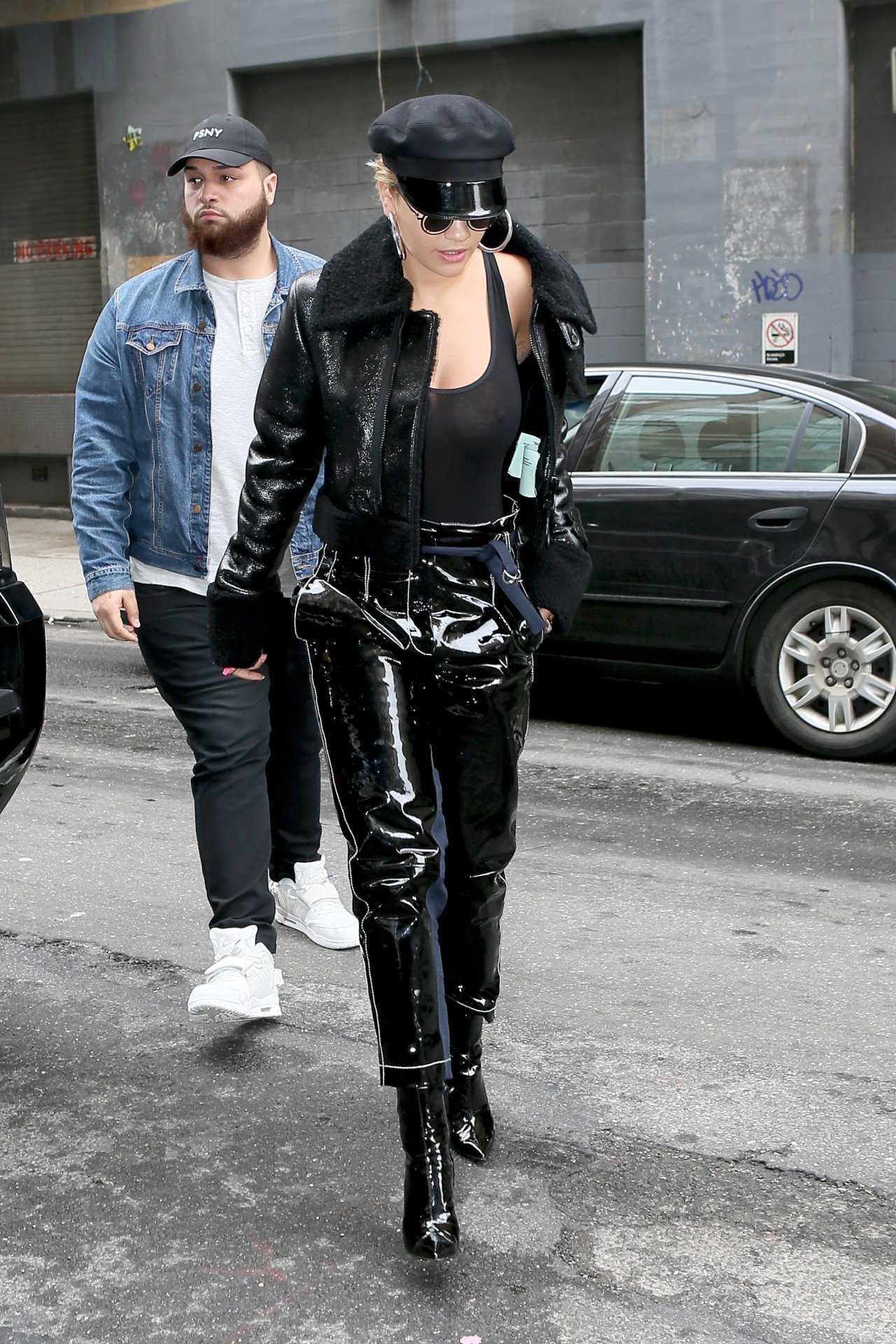 Rita-Ora-Braless-See-Through-NY-6