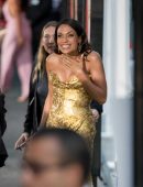 Rosario Dawson Upskirt at the Premiere of Film 'Unforgettable' in Los Angeles