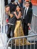 Rosario Dawson Upskirt at the Premiere of Film 'Unforgettable' in Los Angeles