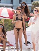 Adriana Lima and Priyanka Chopra in Bikini on the Beach in Miami