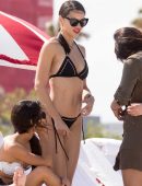 Adriana Lima and Priyanka Chopra in Bikini on the Beach in Miami
