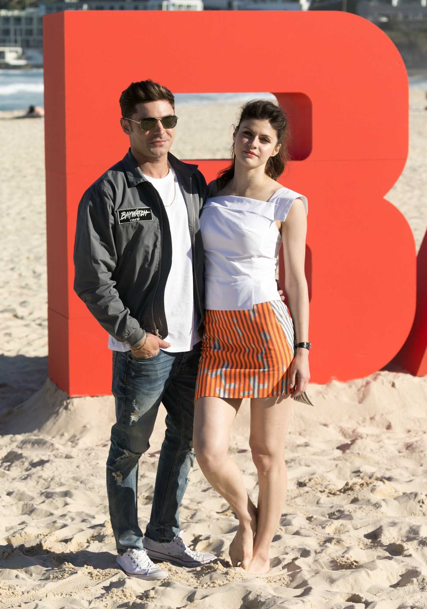 Alexandra Daddario at 'Baywatch' Photocall at Bondi Beach in Sydney