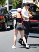 Ariel Winter Arriving at a Private Gym in Los Angeles