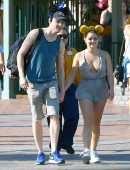Ariel Winter Cleavage Candids in Anaheim