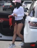 Ariel Winter Leggy in Shorts at Nine Zero One Salon in LA