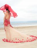 Bai Ling See-Through while Posing for a Photoshoot in Marina Del Rey