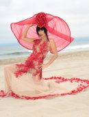 Bai Ling See-Through while Posing for a Photoshoot in Marina Del Rey