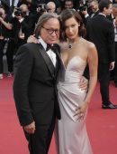 Bella Hadid Upskirt at Opening Ceremony of 70th Cannes Film Festival