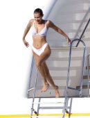 Bella Hadid in Bikini on a Yacht in Cannes