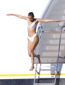 Bella Hadid in Bikini on a Yacht in Cannes